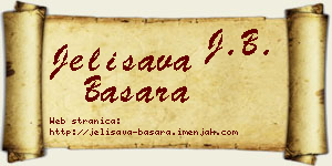 Jelisava Basara vizit kartica